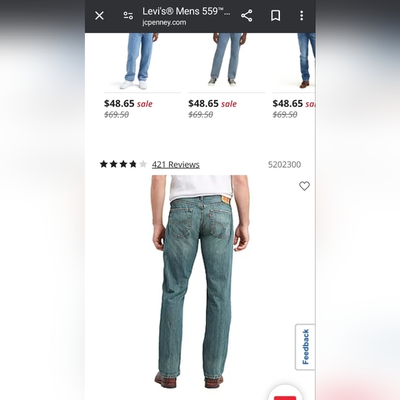 Levi's 559 Relaxed Straight 36×32 w/Slight Shrinkage Vintage 2000's E.U.C - Picture 8 of 8